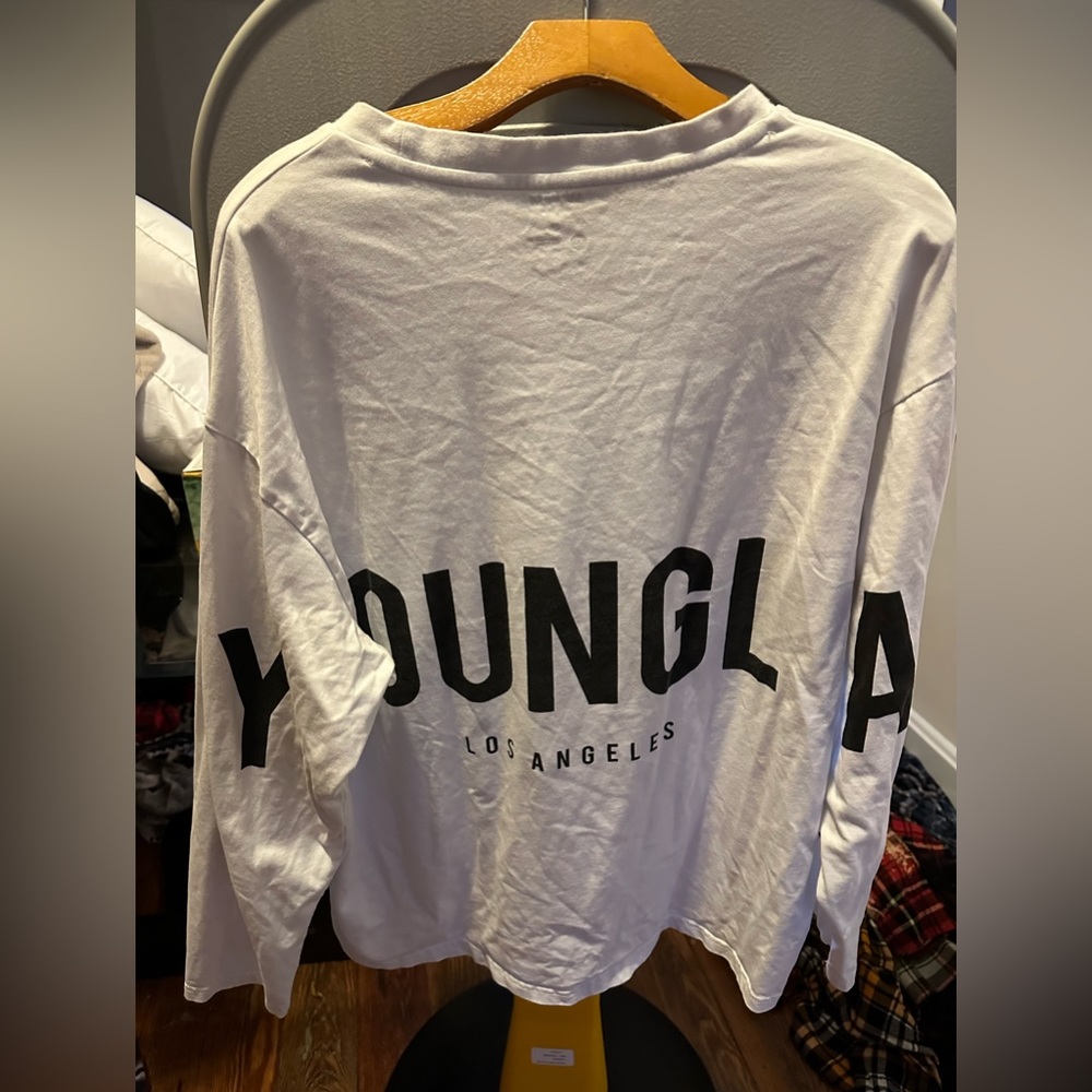 White young LA men’s shirt, extra large